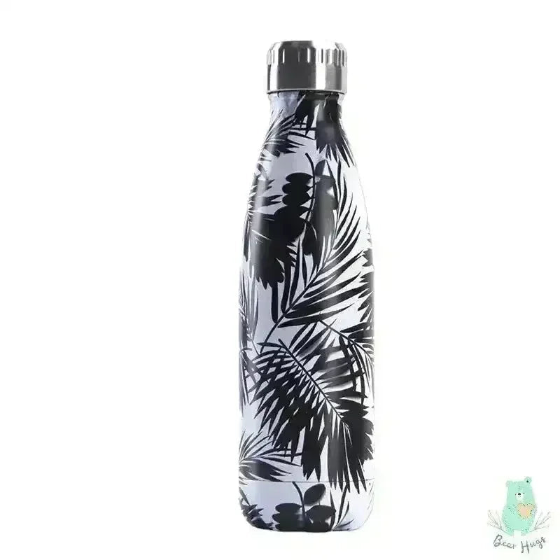 Jungle Leaves Cola Metal Water Bottle (500 ml) - Bear Hugs