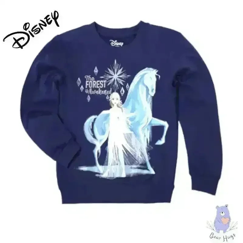Kids DSNY Princess Print Round-Neck Sweatshirt - KawaiWorld