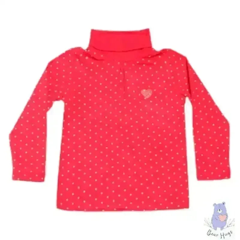Kids Star Print Turtleneck T-shirt - KawaiWorld