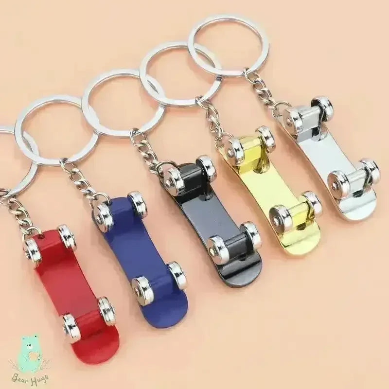 Rolling Radness Revolving Skateboard Keychain - KawaiWorld