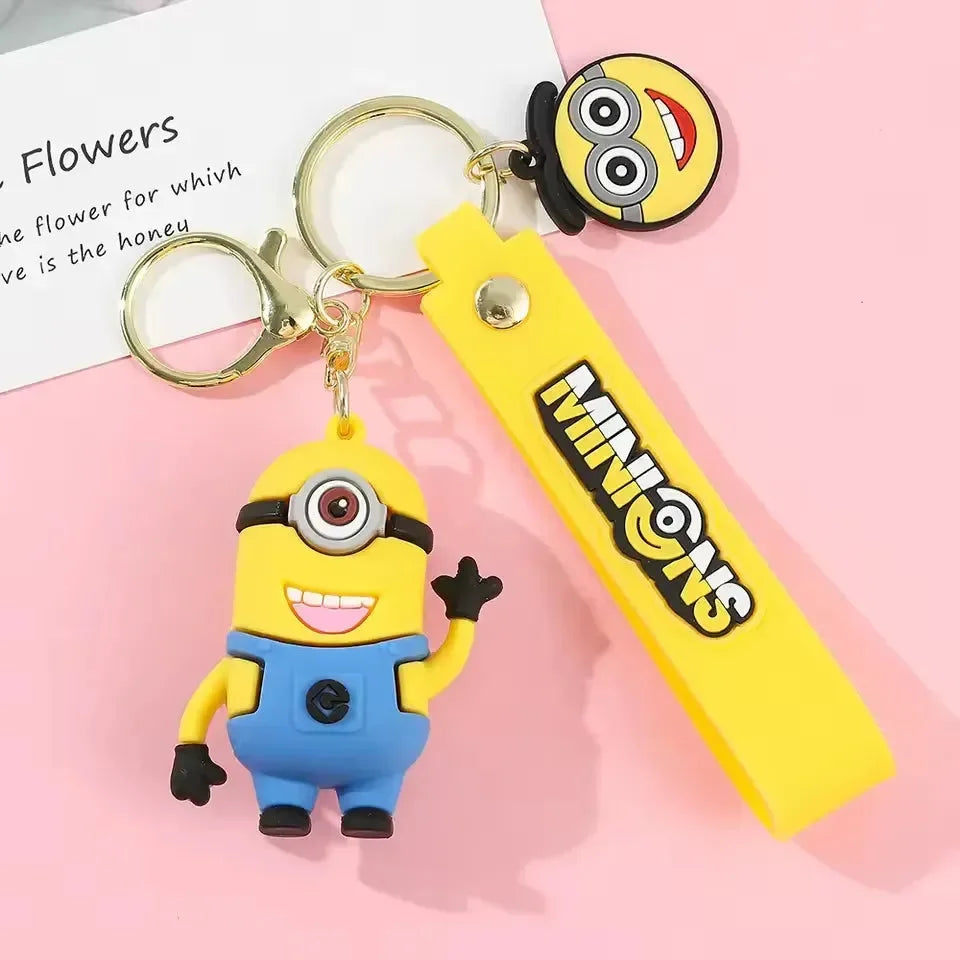 Smiley Minniuns 3D Keychain - KawaiWorld