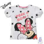 Minnie Mouse Print Crew-Neck T-shirt - KawaiWorld