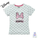 Minnie Mouse Print Round-Neck T-shirt - KawaiWorld