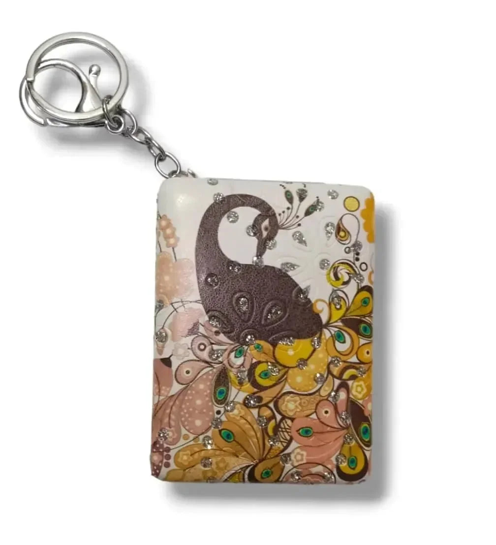 Peacock Theme Mirror Keychain - KawaiWorld