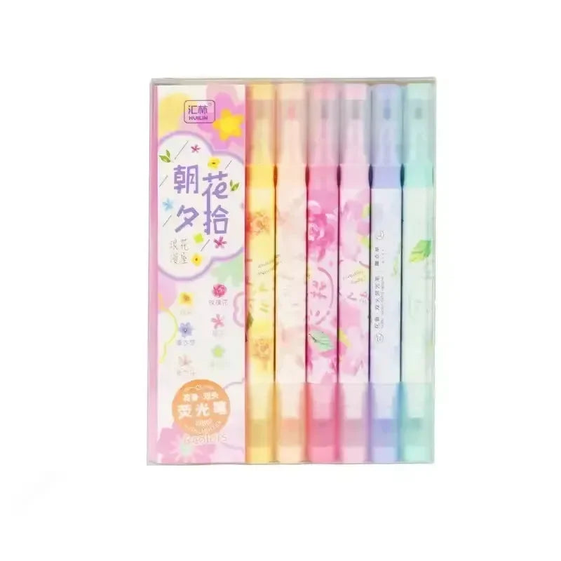 Petal Bright Dual Highlighter (Set Of 6) - KawaiWorld