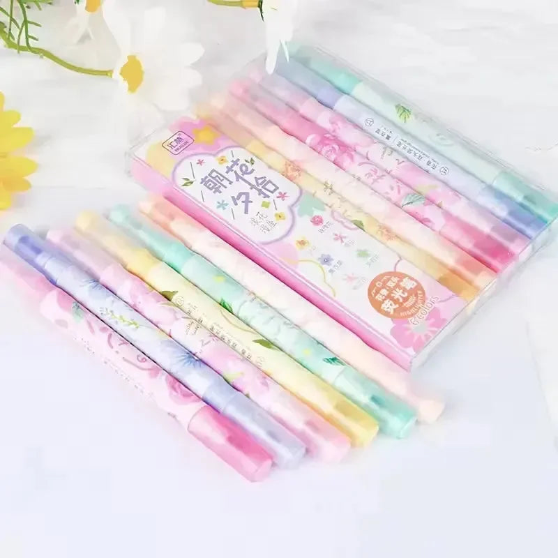 Petal Bright Dual Highlighter (Set Of 6) - KawaiWorld