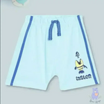 PINK N BLUE Graphic Print Shorts with Drawstring Waist - KawaiWorld
