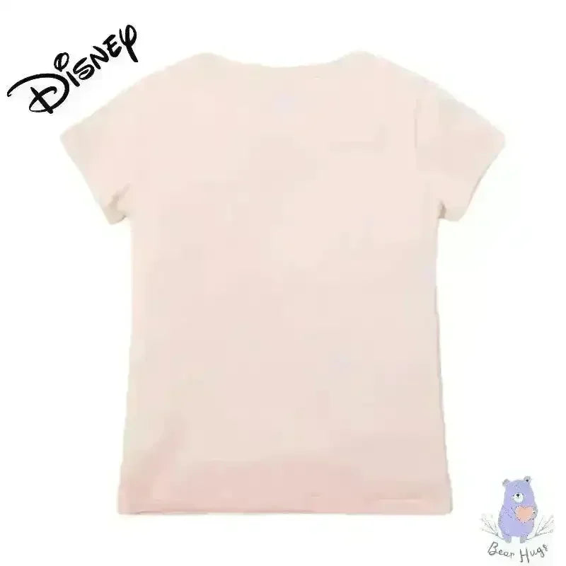 Princess Aurora Print Crew-Neck T-shirt - KawaiWorld
