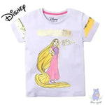 Rapunzel Print Round-Neck T-shirt - KawaiWorld