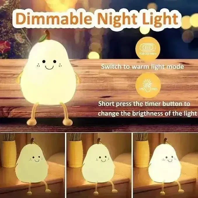 Smiling Pear Night Light - KawaiWorld