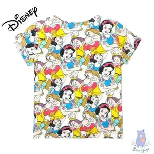 Snow White Print Round-Neck T-shirt - KawaiWorld