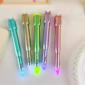 Space Rocket Glowing Ball Pen - KawaiWorld