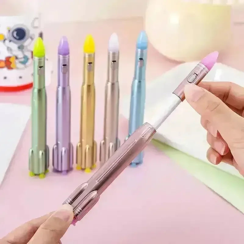 Space Rocket Glowing Ball Pen - KawaiWorld