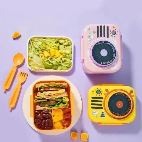 Stereo Speaker Shaped Lunch Box (680 ml) - Bear Hugs