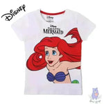The Little Mermaid Print Crew-Neck T-shirt - KawaiWorld