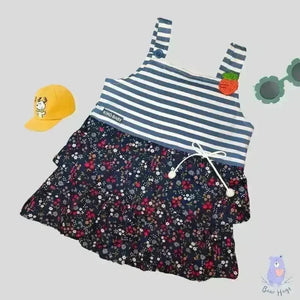 Two Layer Girls Frock Set - KawaiWorld