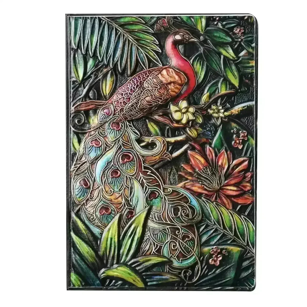 Vintage Peacock 3D Notebook - Bear Hugs