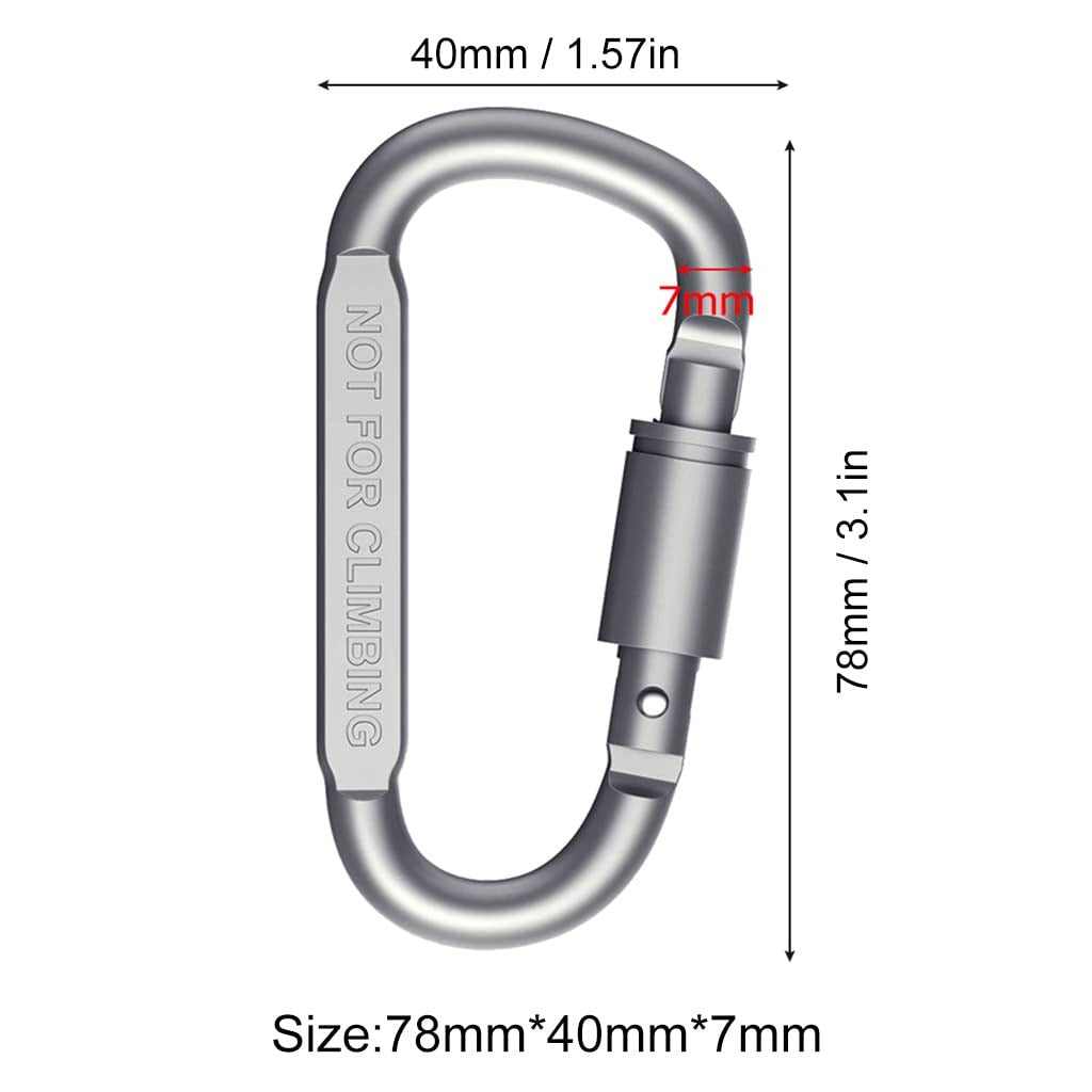 Tactical Aluminum D-Ring Carabiner - KawaiWorld