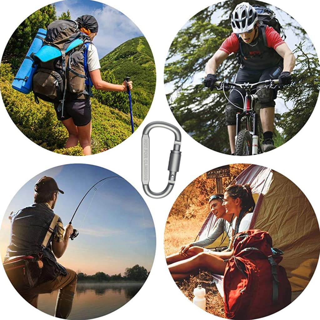 Tactical Aluminum D-Ring Carabiner - KawaiWorld