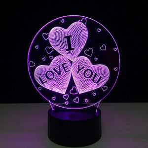 ILoveYou Heart Spark LED Lamp - KawaiWorld