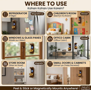 ZenHarmony Om Solid Wood & Brass Magnetic Doorbell