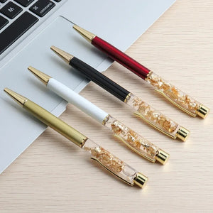 Golden Cascade Flakes Ballpoint Pen - KawaiWorld