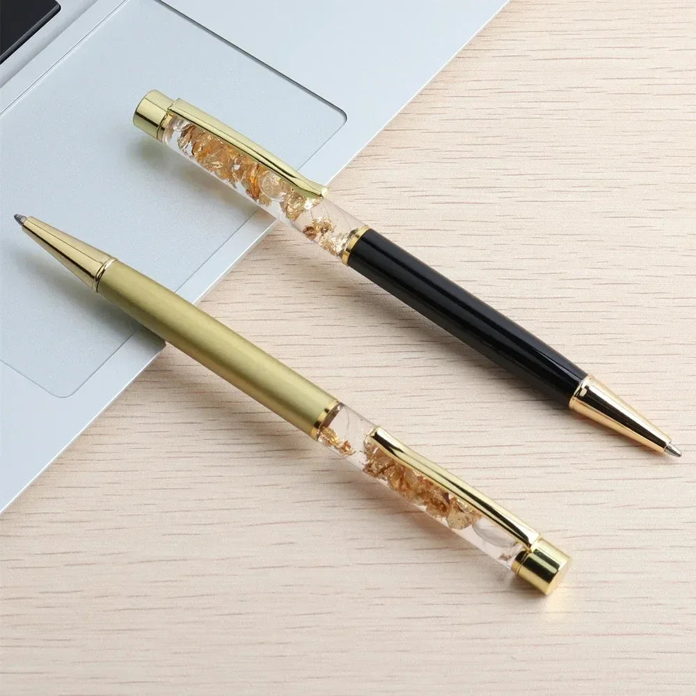 Golden Cascade Flakes Ballpoint Pen - KawaiWorld