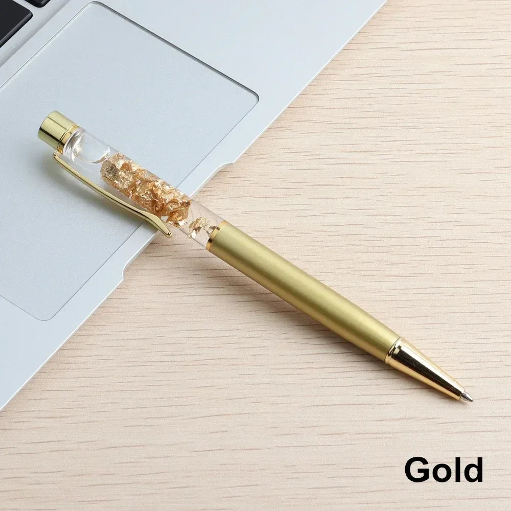 Golden Cascade Flakes Ballpoint Pen - KawaiWorld