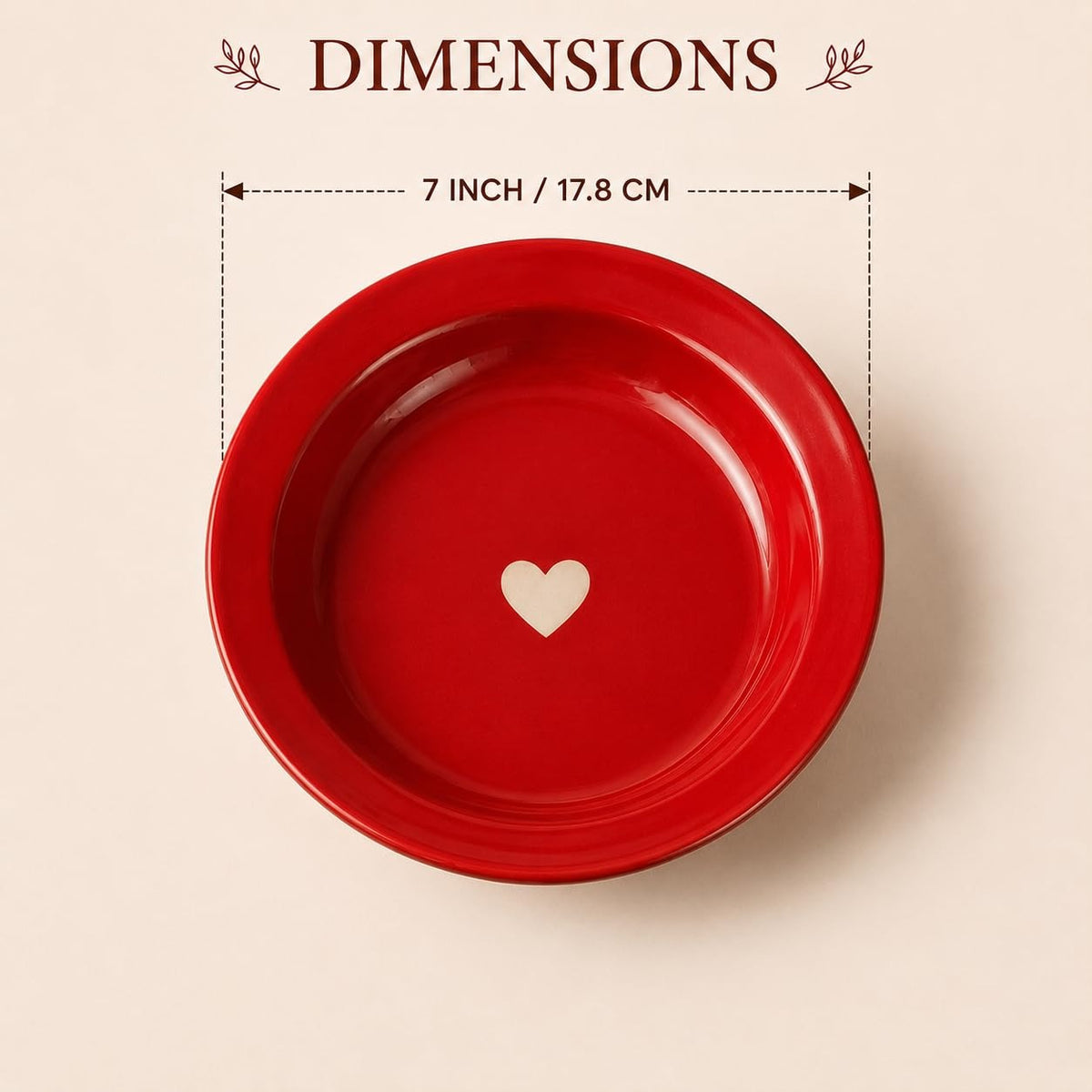 Sweetheart Ceramic Serving Plate