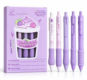 SugarSoft Velvet Pastel Aesthetic Gel Pen Set