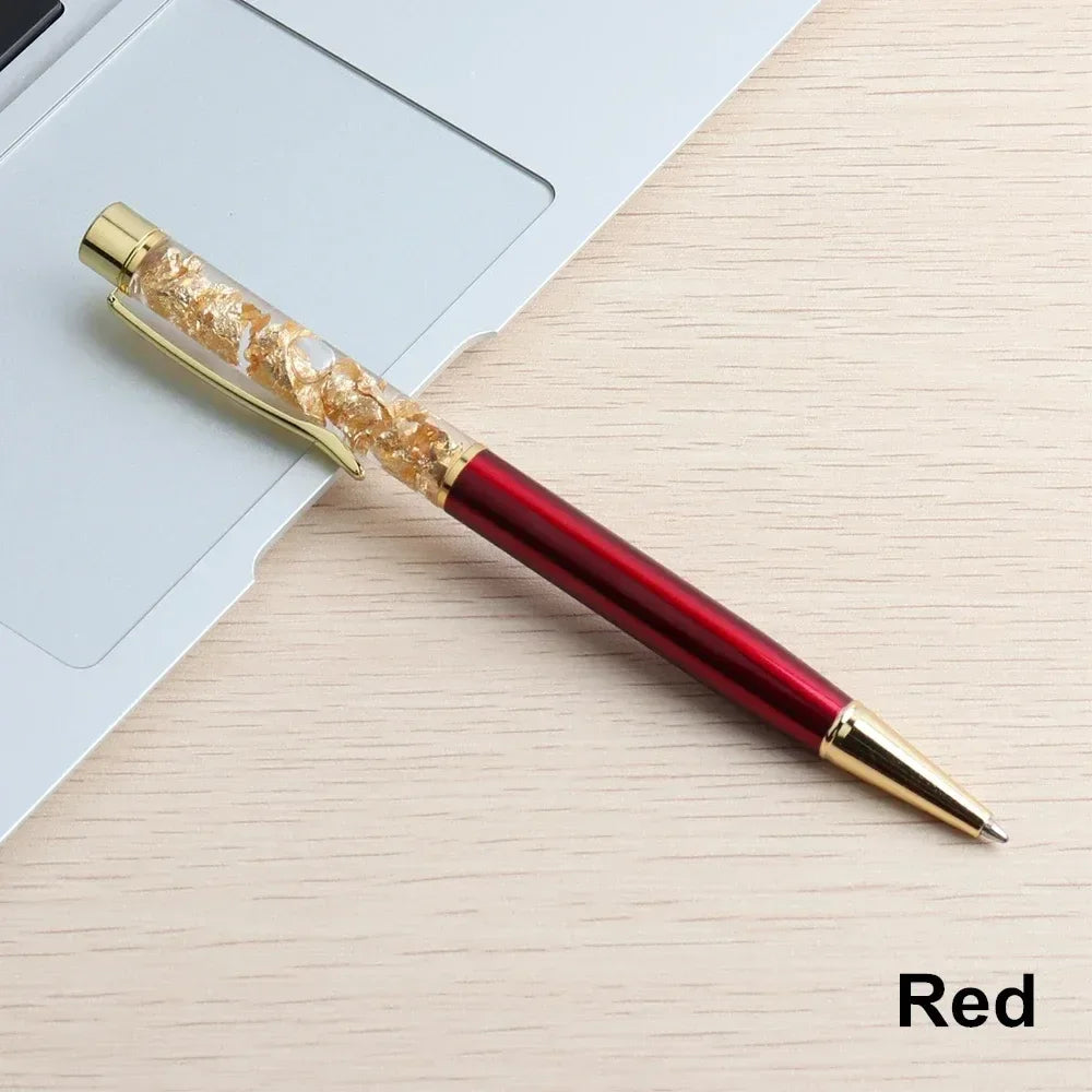 Golden Cascade Flakes Ballpoint Pen - KawaiWorld