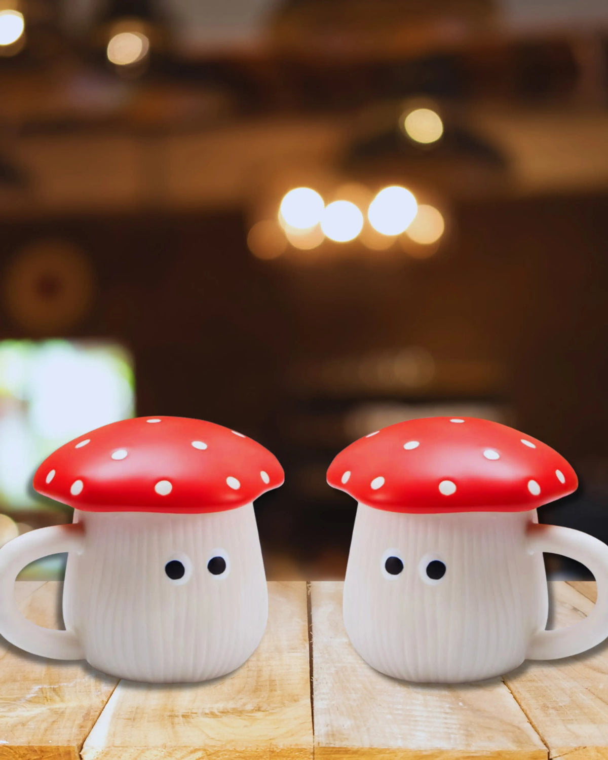 Woodland Mushroom Lidded Coffee Cup