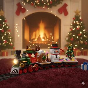 Christmas Train Building Blocks Kit - KawaiWorld