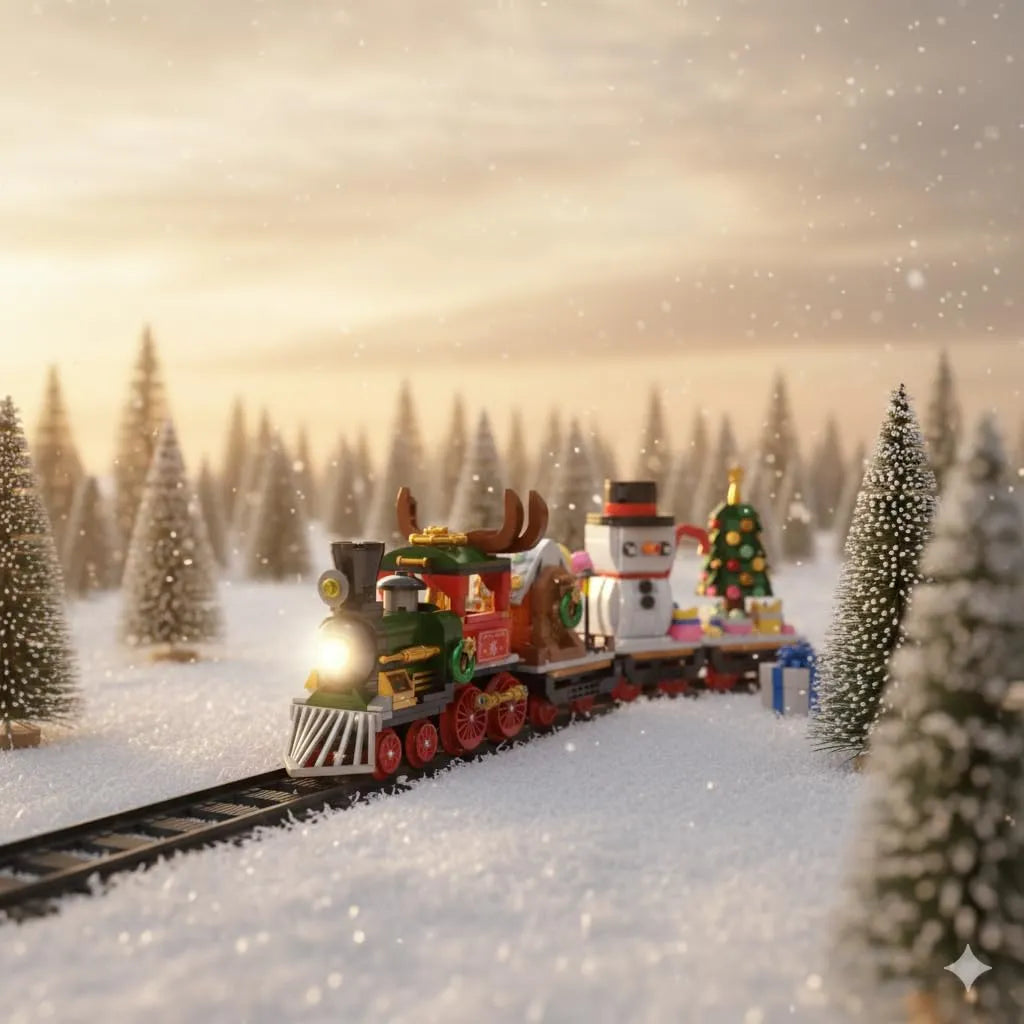 Christmas Train Building Blocks Kit - KawaiWorld
