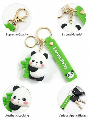 Bamboo Buddy Panda Baby 3D Keychain