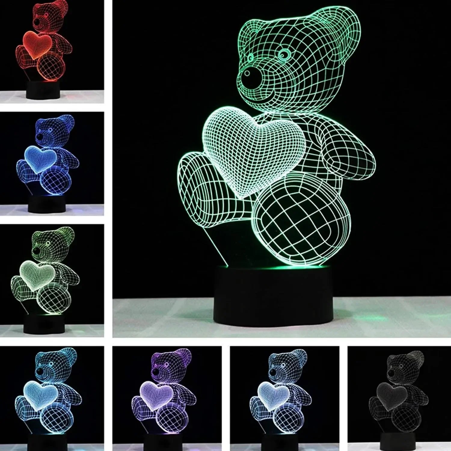 Teddy HeartLoom Love LED Lamp - KawaiWorld