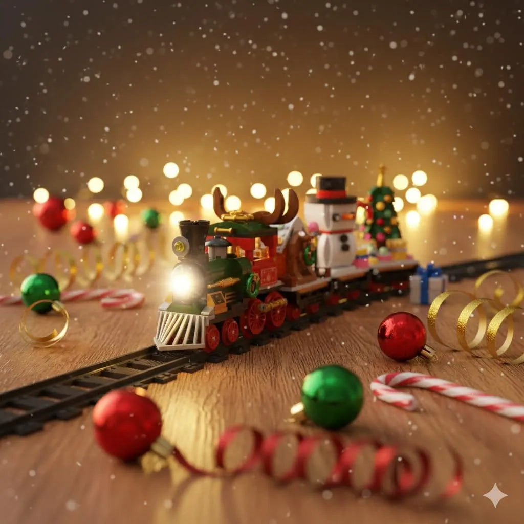Christmas Train Building Blocks Kit - KawaiWorld