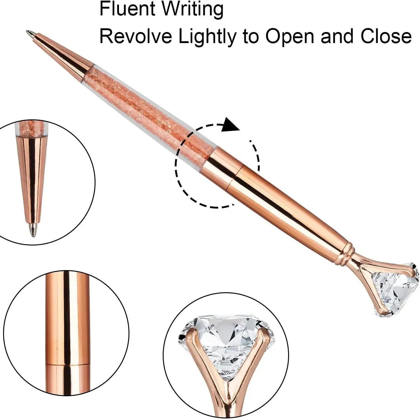 Crystal Luxe Diamond Ballpoint Pen - KawaiWorld