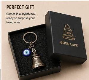 Traditional Protective Evil Eye Bell Keyring