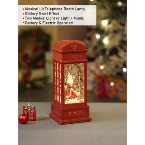Music and Light Santa Phone Booth