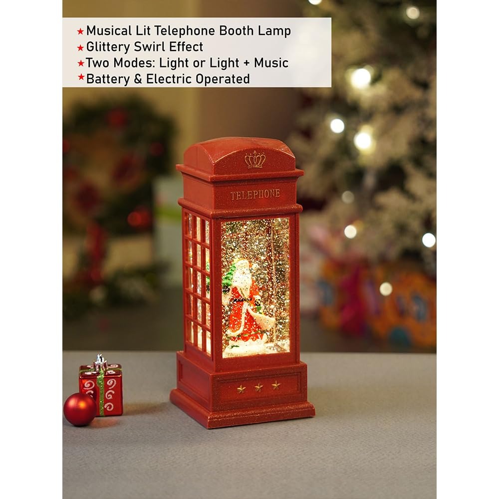 Music and Light Santa Phone Booth