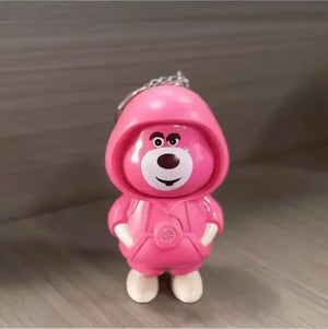 Strawberry Bear Face-Changing Keychain - KawaiWorld