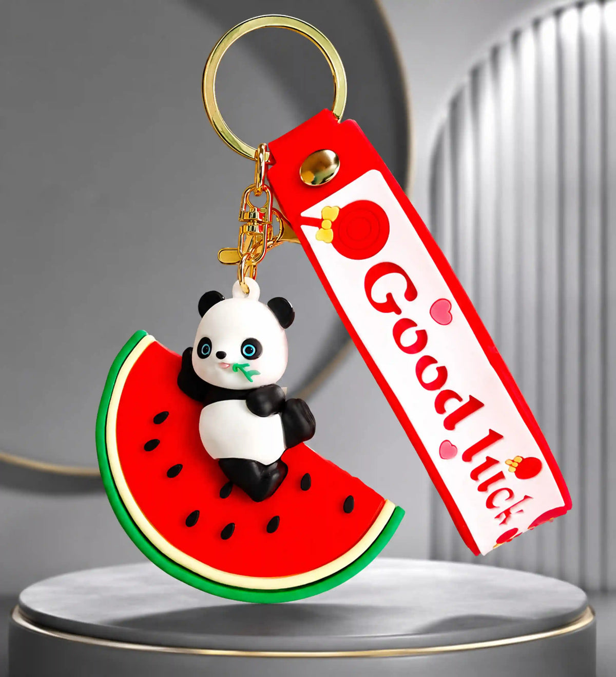 Sweet Treat Panda: Fruit Series 3D Keychain