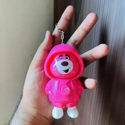 Strawberry Bear Face-Changing Keychain - KawaiWorld