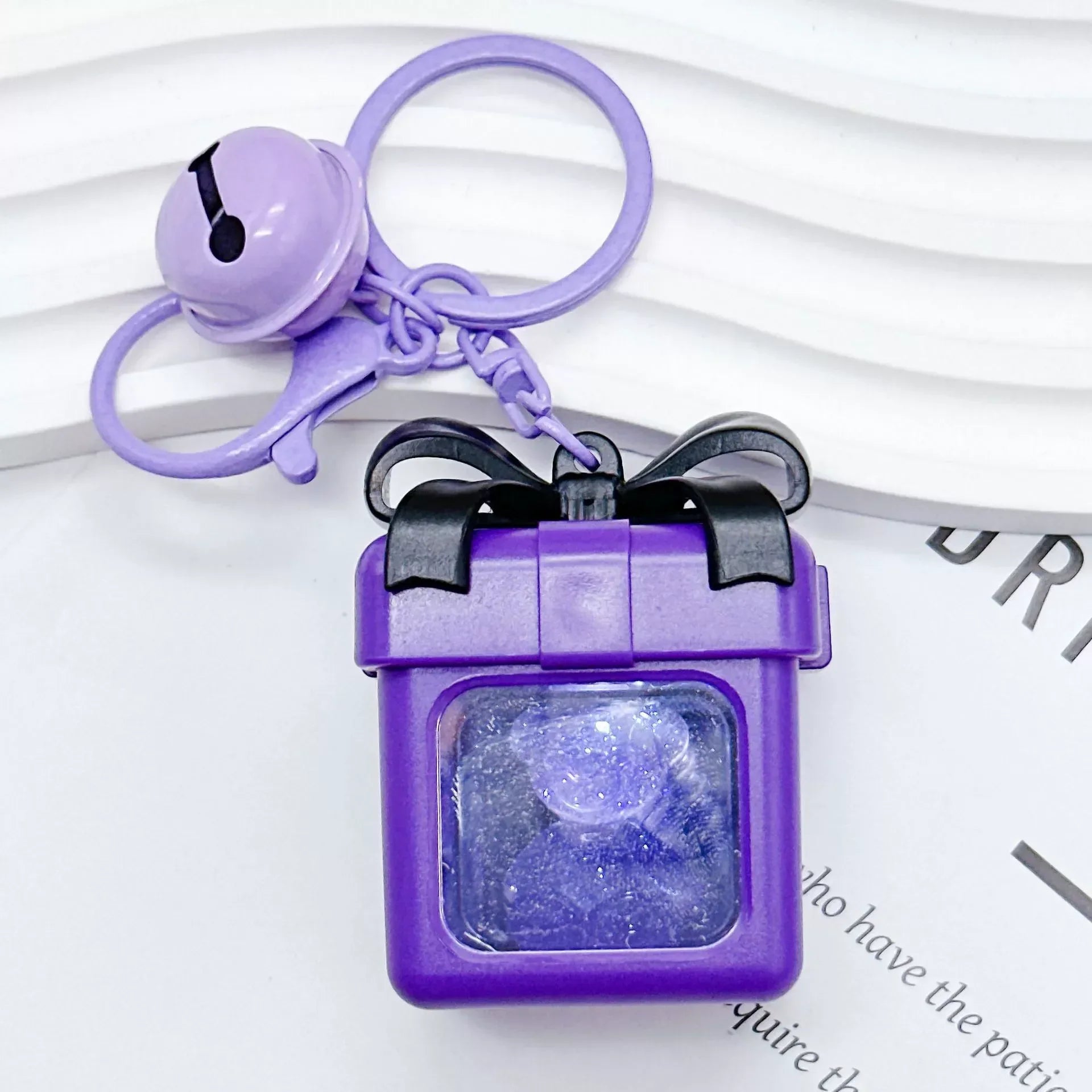 Illuminated Beary Gift Box Keychain - KawaiWorld