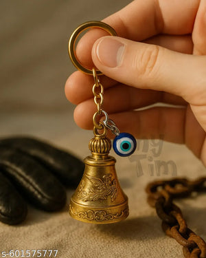 Traditional Protective Evil Eye Bell Keyring