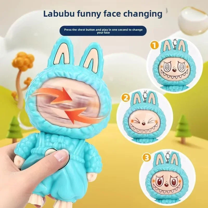 Labubu Chameleon Face Changing Keychain - KawaiWorld