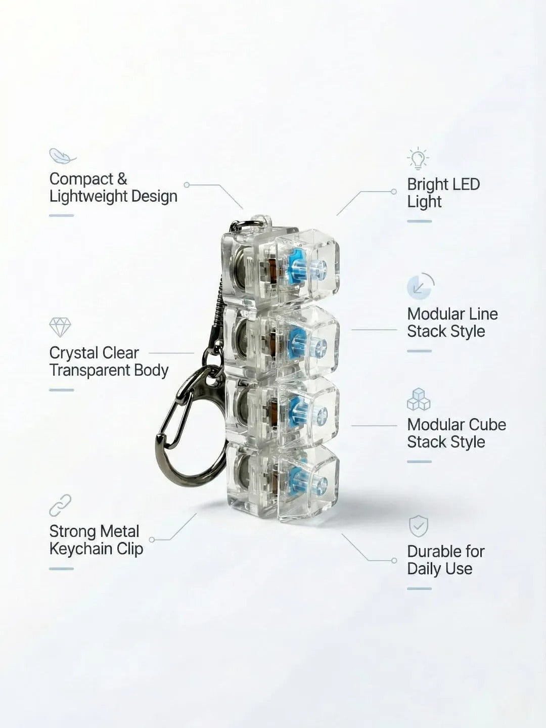 Transparent Mechanical Keyboard Switch Tester & Keyring
