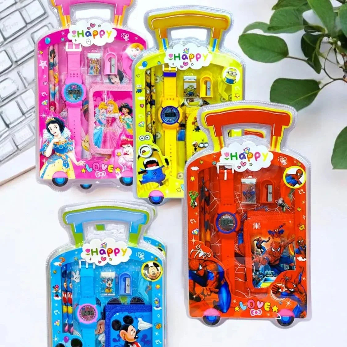6-in-1 Mini Travel Desk Stationery Set