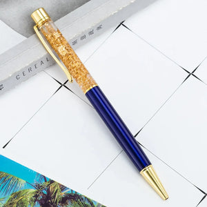 Golden Cascade Flakes Ballpoint Pen - KawaiWorld
